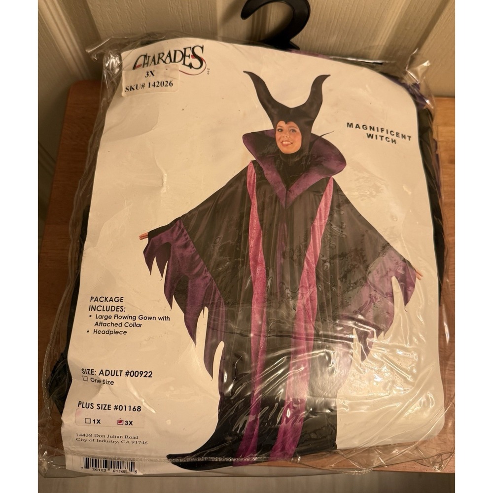 Charades Magnificent Witch Costume Size 3X
